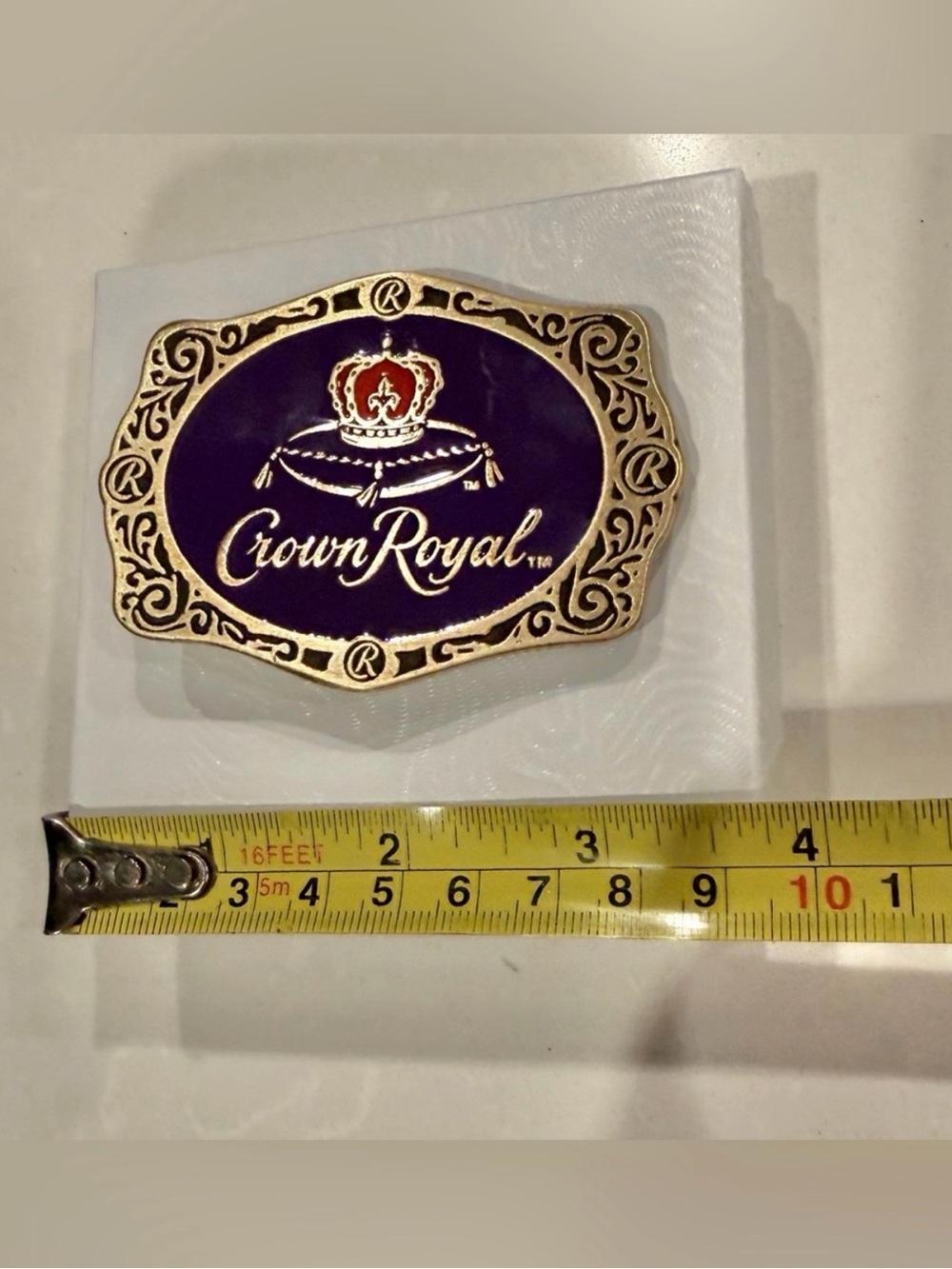 Crown Royal Unisex Belt Buckle w. Box - NEW 3”x2.5” - MULTIPLE available